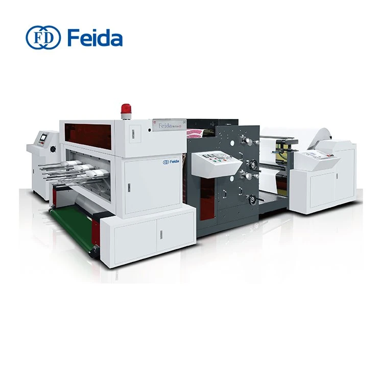 Máquina de perfuração de moldes em rolo Impressão flexográfica em linha